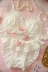 Nhật Bản em gái mềm COS phim hoạt hình thứ cấp Yuan Lolita cô gái da trắng trái tim uốn cong không có bộ đồ lót bra - Bộ đồ lót Bộ đồ lót