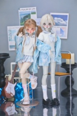 Одежда для кукол BJD （菜包猪肉铺）bjd4分6分熊妹熊蛋兔豆豆mddmsd娃衣 水手服