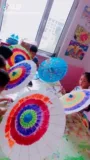 Детский белый зонтик для детского сада, «сделай сам», ручная роспись