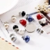 Hàn quốc hoang dã nút ngọc trai khóa chống ánh sáng cổ áo buttonigan khăn choàng pin kim nữ DIY khăn cổ áo pin brooch pin