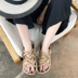 Nam ở phía nam đầu mùa hè dép mới nữ 2018 chéo gai dây retro giày La Mã nền tảng thiết lập phẳng giày Sandal