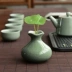 Đồ gốm tự nhiên, lò nung, lò nung, bình hoa nhỏ, bàn trà hoa gốm sứ Nhật Bản, bộ ấm trà Kung Fu, trà đạo, thiền - Trà sứ