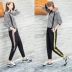 Sinh viên wei quần nữ chín quần Hàn Quốc mùa thu thể thao quần đàn hồi eo lỏng mỏng thường quần chân hậu cung quần quần áo thời trang nữ Quần Harem
