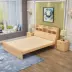 Bàn đầu giường công chúa đơn giản, giường gỗ chắc chắn cho trẻ em Giường gỗ kết hợp đa chức năng với giá sách 1,9m1,5 mét 1,2 công chúa - Giường Giường