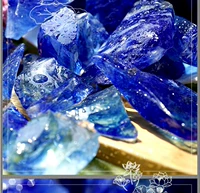 Натуральный синий таяющий камень нефритовый каменный камень цветочный горшок, мульти -мичный гидропонный пляжный пляжный пруд Камень бубчатый