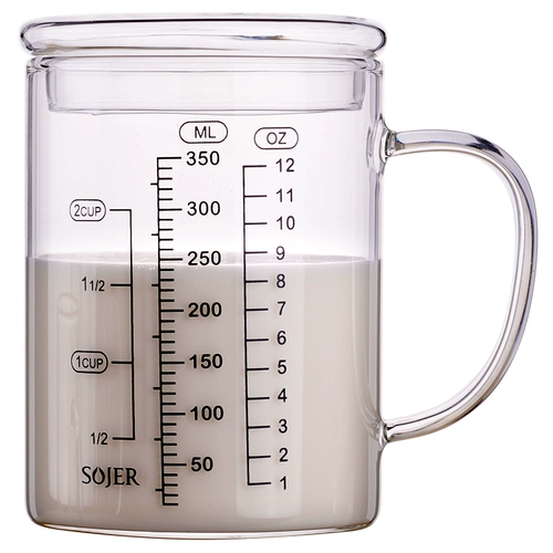 Детская глянцевая измерительная кружка, кухня, сухое молоко со стаканом, чашка