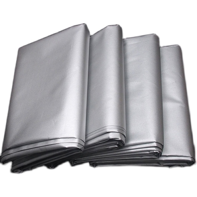 双面涂银布全遮光窗帘布银色加厚