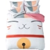 Mèo giáo viên có thể rửa bốn bộ sản phẩm giường mùa xuân Hàn Quốc ba hoặc bốn bộ khăn trải giường màu rắn quilt cover giường