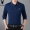 Dâu tằm tơ ngắn tay t- shirt trung niên người đàn ông áo polo ve áo 2018 mùa hè đầm lỏng kích thước lớn phần mỏng băng lụa cha áo phông nam tay ngắn có cổ