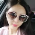 2017 new hồng sunglasses nữ hipster sunglasses nữ khuôn mặt tròn lớn màu đen kính mát hộp kính lái xe retro kính râm cận Kính râm
