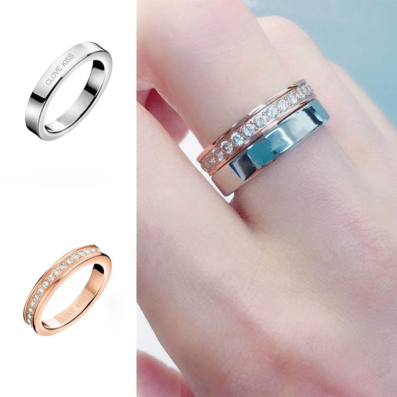 小ck纯银满天星情侣戒指