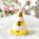 Party Cap_ Pink Gold Stripes