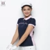 New golf quần áo nữ mùa hè ve áo mồ hôi thấm thở ngắn tay T-Shirt golf áo khô nhanh quần áo jersey