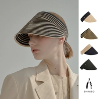 Morezon [Shinjeo Modern Sun Visoor] Новое покрытое лицо дизайнера Большая шляпа для карниза