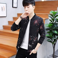 Áo khoác nam mùa xuân 2018 phiên bản Hàn Quốc mới của áo khoác nam cá tính hoang dã xu hướng hoang dã Slim quần áo mùa xuân và mùa thu đẹp trai vest nam đẹp