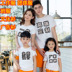 DIY cha mẹ và con mặc tùy chỉnh trang trí nội thất mùa hè T-Shirt in ảnh một gia đình ba ngắn tay tùy chỉnh quần áo biểu tượng từ bông Trang phục dành cho cha mẹ và con