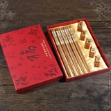 Китайская подарочная коробка, палочки для еды из натурального дерева, китайский стиль, панда, материал, подарок на день рождения