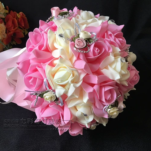 Брак ручной букет цветок цветочный моделирование цветочный цветок корейский цветок свадебный свадебный свадебный свадебный подруга подружки невесты цветущий цвет Бесплатная доставка