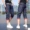 Mùa hè quần short denim lỗ của nam giới năm quần mùa hè phần mỏng cắt quần Hàn Quốc phiên bản của xu hướng tự canh tác 5 quần 7 quần style nam