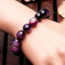 Mới Dzi Đính cườm Vòng tay mã não Hoa hồng đỏ Xanh tím Sọc Agate Handmade Bracelet Công ty Quà tặng Bán buôn vòng tay phong thủy Vòng đeo tay Clasp