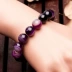 Mới Dzi Đính cườm Vòng tay mã não Hoa hồng đỏ Xanh tím Sọc Agate Handmade Bracelet Công ty Quà tặng Bán buôn