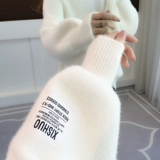 Демисезонный бархатный свитер, 2021 года, городской стиль, оверсайз, увеличенная толщина