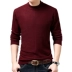 Ordos City Men Áo nửa cổ cashmere Áo len cổ tròn Áo len cổ lọ trung niên áo gile nam Áo len Cashmere