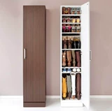 Одноудерное обувное шкаф узко -высокий маленький шкаф с узкой дверью 40 см мини -высоки с высоким содержанием разреза