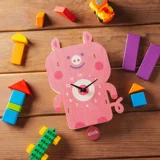 Американские импортные часы творческий дизайн детские висящие часы мультфильм деревянные модные качание