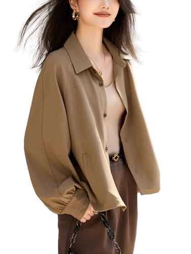 Осенняя дизайнерская короткая куртка для отдыха, в корейском стиле, 2023 года, оверсайз, свободный крой, на шнурках