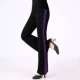 191 Черные темно -фиолетовые полосатые одиночные брюки
