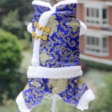 Собачья одежда осень и зимняя одежда домашние животные праздничные китайские новогодние костюмы сгущенной собачья одежда Зимняя одежда Хлопта