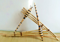 Национальный духовой инструмент 二尺五，四卡半芦笙（两种笙斗）（两种声音）可定制