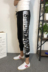Xã hội guy quần nam quần âu Hàn Quốc phiên bản của xu hướng 2018 Slim đen thể thao hoang dã quần chùm feet chín quần Crop Jeans