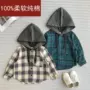 Mùa xuân 2019 1 bé trai và bé gái 2 dài tay phiên bản Hàn Quốc của áo sơ mi chạm đáy 4 trẻ em 3 tuổi bé bông chà nhám thủy triều - Áo sơ mi quần áo trẻ em thu đông 