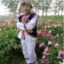 Dali Bai quốc tịch quần áo trang phục trẻ em dân tộc mới Dali Vân Nam thêu dân tộc phong cách quần áo - Trang phục Trang phục