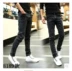 Mùa hè mỏng stretch nam jeans nam casual slim feet quần Hàn Quốc phiên bản của xu hướng của đen thẳng quần dài shop quần áo nam Cao bồi