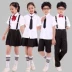 Tiểu học và trung học trẻ em của điệp khúc trang phục nam giới và phụ nữ trang phục chàng trai và cô gái chủ dress bib chiều dài