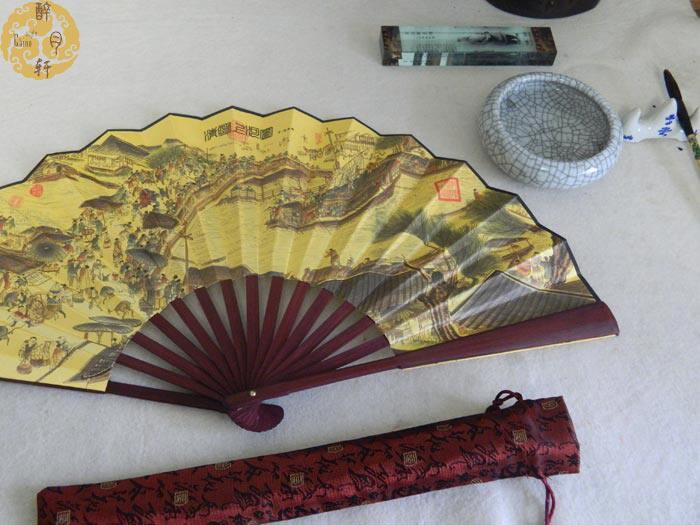 清明上河图10寸男扇