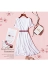 Shen Yidu mùa hè năm 2021 mới của phụ nữ mùa hè váy dài trung niên ngắn tay váy mỏng mảnh mai 1731 - Váy dài