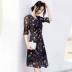 Shen Yidu mùa hè năm 2021 váy dài mùa hè mới của phụ nữ váy dài giữa tay áo in hình 8212 FK-W - Váy dài