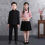 Trẻ em Cộng hòa Trung Quốc Áo dài bé trai Tháng tư Gói thanh niên Cộng hòa Trung Quốc Trò chơi học sinh Trò chơi Trò chơi hợp xướng - Trang phục