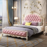 Современный и минималистичный комплект для двоих из натурального дерева для принцессы, мебель, европейский стиль, 1.8м, в американском стиле, легкий роскошный стиль