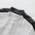 Mùa xuân áo len mới của phụ nữ khí chất đi lại là sọc dọc đứng cổ áo sơ mi nữ cotton và lanh dài - Áo sơ mi