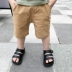 Quần short cotton và vải lanh cho trẻ em quần áo mùa hè trẻ em quần áo trẻ em mỏng thường mặc quần Hàn Quốc bé trai bên ngoài mặc quần thủy triều - Quần quần thể thao cho bé Quần