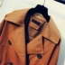 Áo khoác da ngắn mùa thu 2019 phiên bản Hàn Quốc mới của chiếc áo khoác PU đôi hoang dã hoang dã Áo khoác nữ tay dài - Quần áo da
