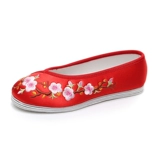 Красные свадебные туфли для невесты, обувь, китайский стиль