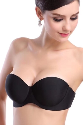 Sexy strapless bra tập hợp non-slip ngực nhỏ váy cưới phần mỏng dán ngực dày trên vẻ đẹp vô hình trở lại đồ lót nữ Now Bras