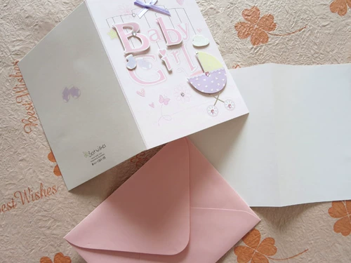 Детская открытка для новорожденных для мальчиков и девочек, карточки, подарок на день рождения