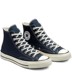 Converse Converse 1970S Samsung tiêu chuẩn đôi giày cao gót màu xanh nửa đêm màu xanh cao và thấp 164947 164945 - Plimsolls shop giày thể thao Plimsolls